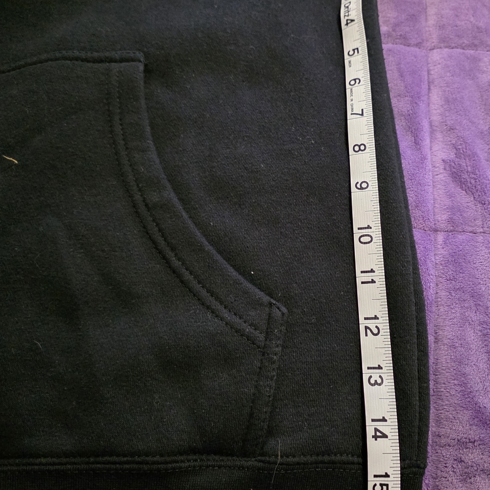 Beautiful Disaster Size 1X Black Zip-Up Hoodie - Picture 7 of 9